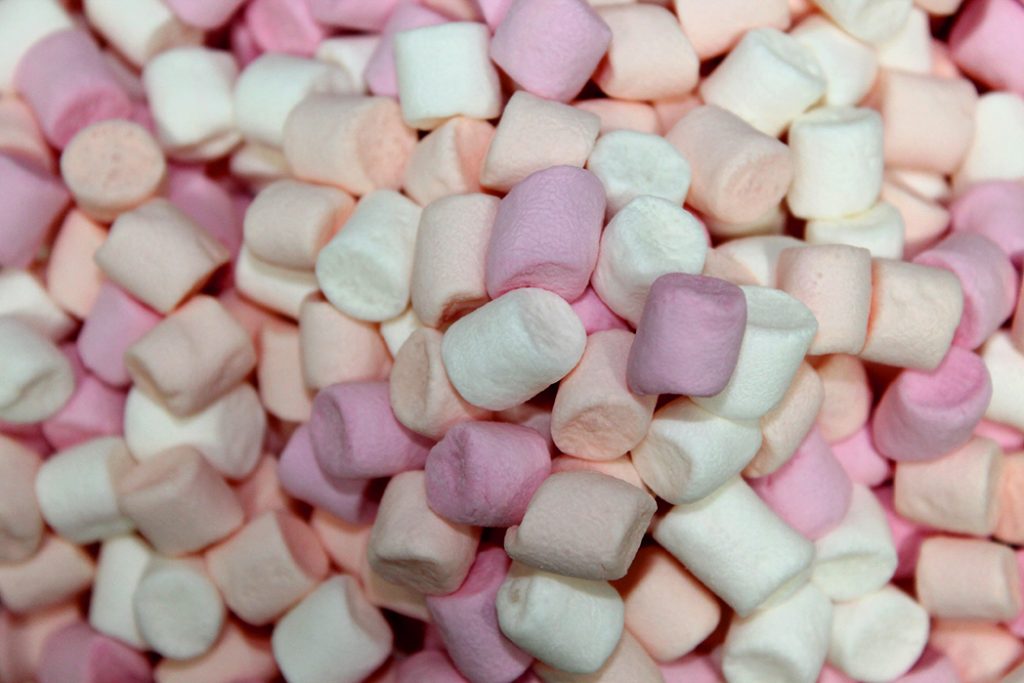 Mini Pink and White Mallows • Master Henry's Emporium of Sweets